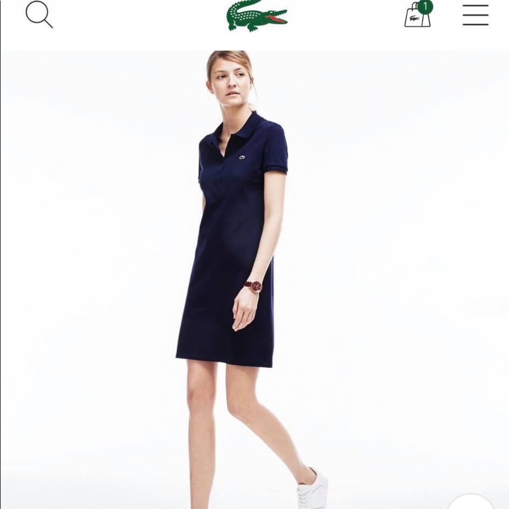 NWT - Lacoste T-shirt Dressed Navi Blue